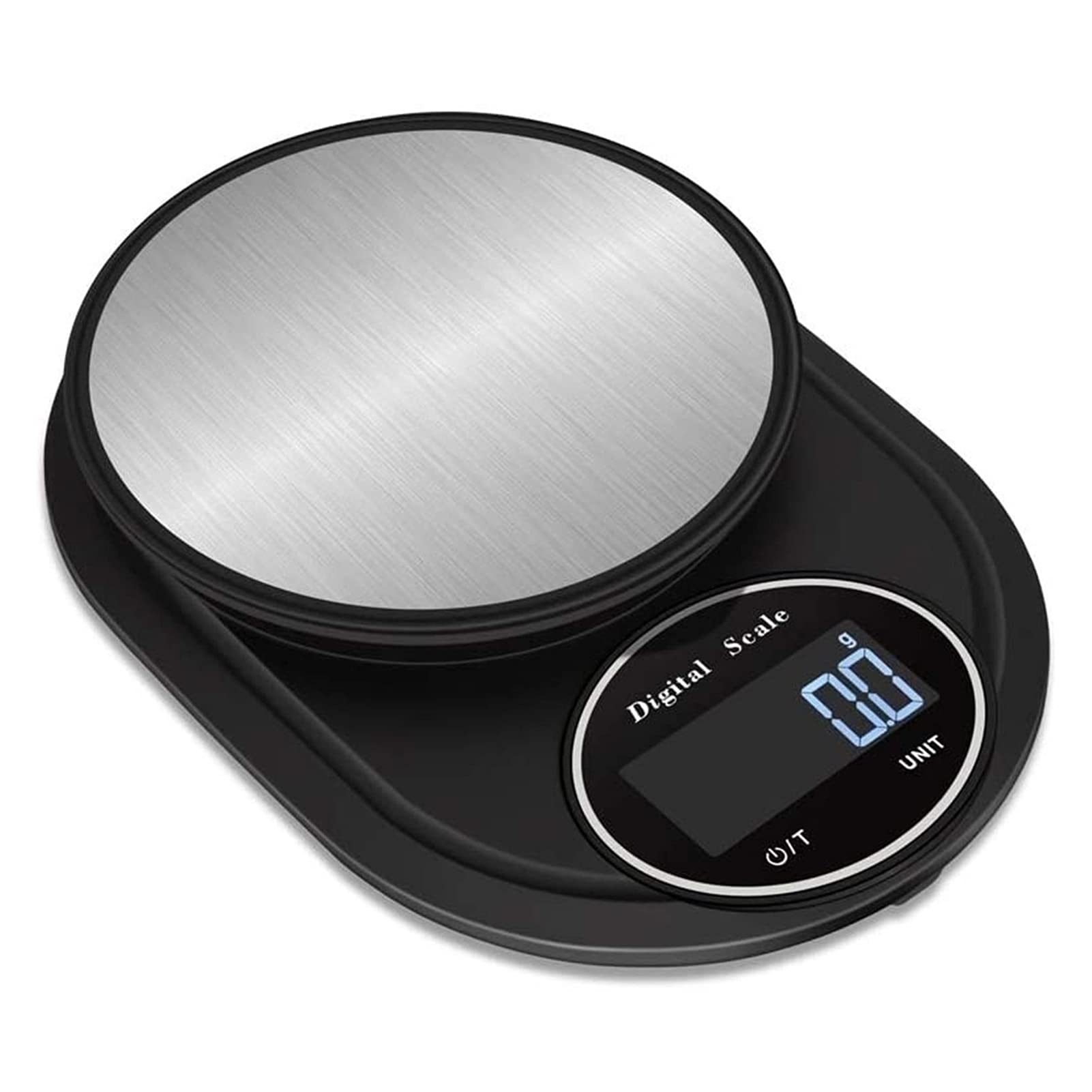 Premium Digital Kitchen Scale for Baking & Cooking - 11lb/5kg Capacity, 1g/0.05oz Precision, Stainless Steel & Tempered Glass - Perfect for Meal Prep, Coffee Brewing, and Portion Control