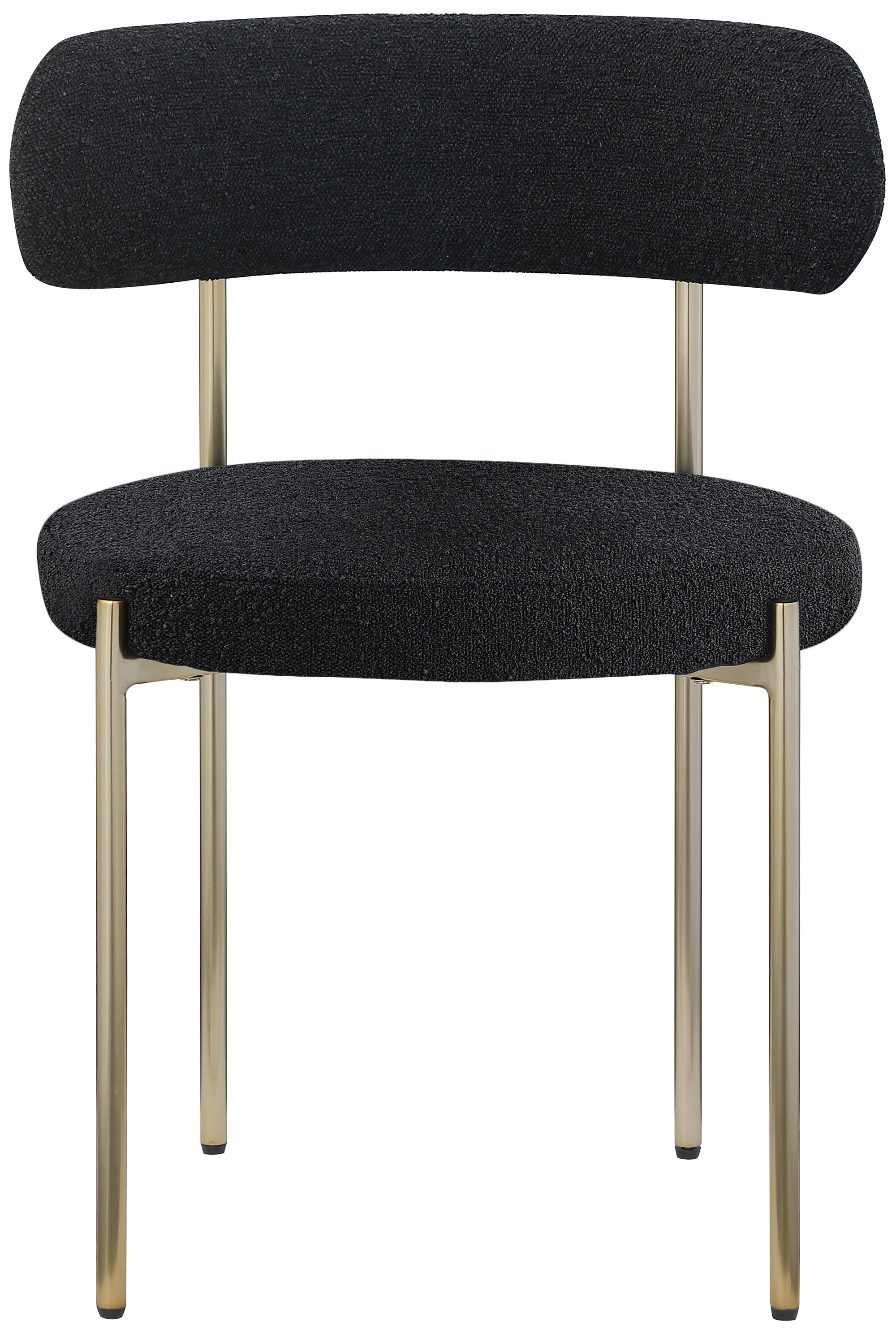Luxury Boucle Fabric Dining Chair - Modern Upholstered Accent Chair for Kitchen, Dining Room & Office - Soft & Comfortable Mid Century Design - Perfect for Home Decor & Entertaining