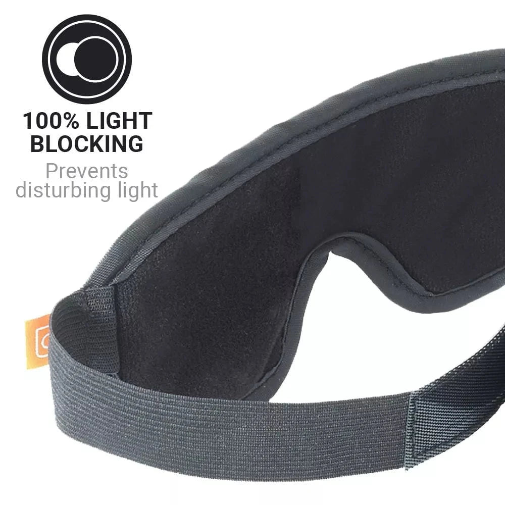 Go Travel Sleepy ZZZs Eye Mask - Blackout Sleep Mask for Travel, Napping & Relaxation - Perfect for Flights, Office & Home Use