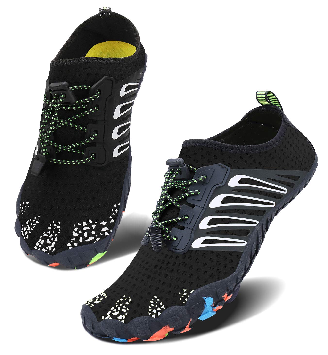 **Men's & Women's Quick-Dry Water Shoes for Swimming, Surfing, Beach & Pool - Slip-On Aqua Shoes for Water Sports, Walking & Water Parks**    **Perfect for Beach Vacations, Pool Parties, Surfing, Kayaking & Water Park Adventures**