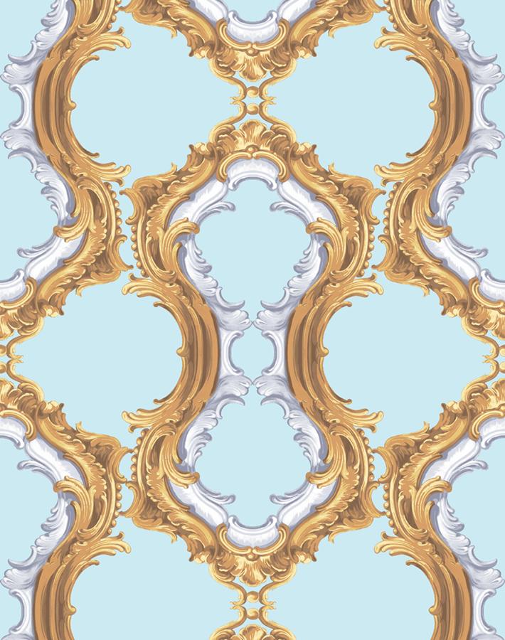 Louie Whoey Wallpaper by Wallshoppe - Premium Sky Design Peel & Stick Wallpaper for Living Room, Bedroom, or Nursery Decor