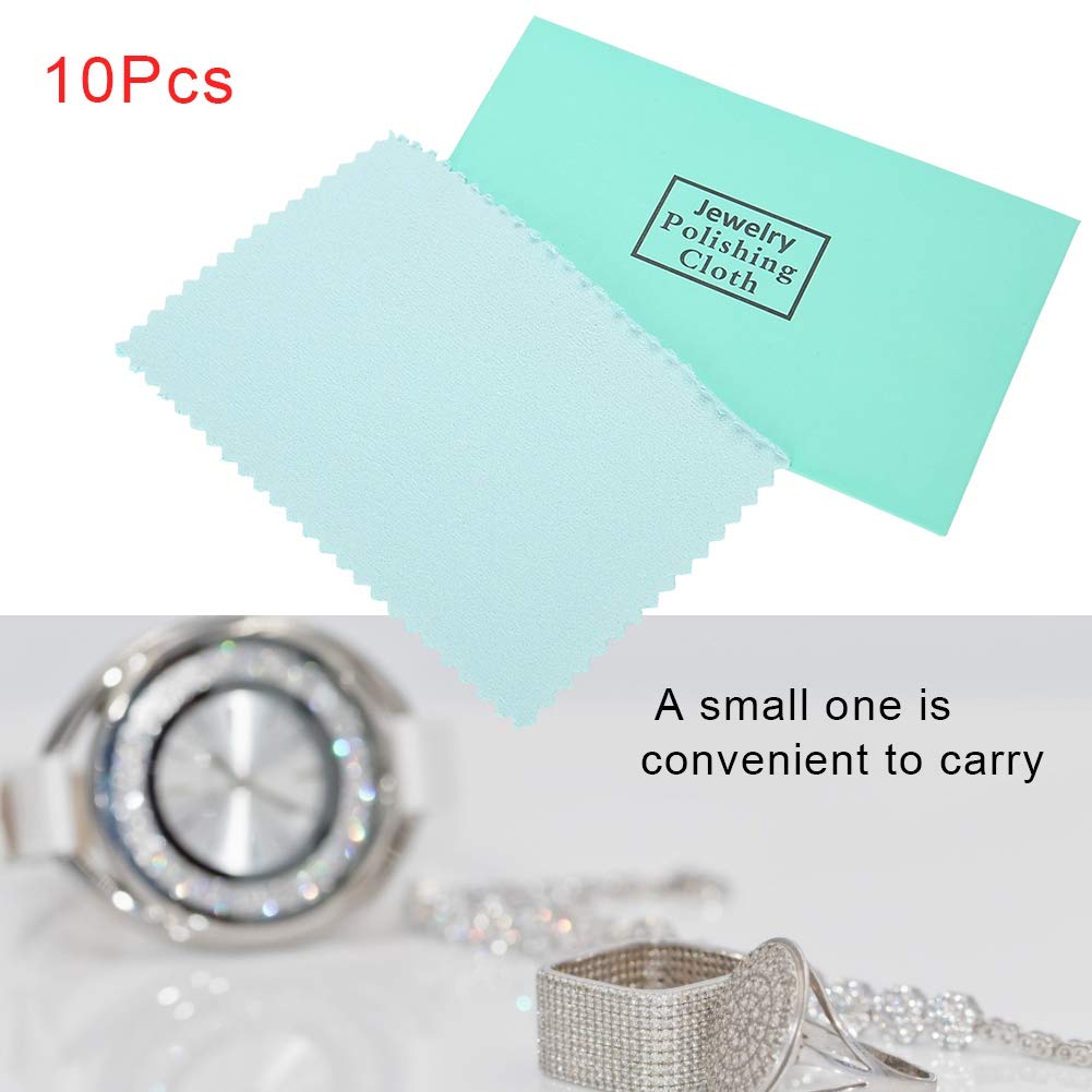25PCS Silver Polishing Cloth - Premium Jewelry Cleaning Cloth for Sterling Silver, Gold & Platinum - Anti-Tarnish Ring Cleaner & Polish Tool - Perfect for Necklaces, Bracelets & Watches at Home or Travel