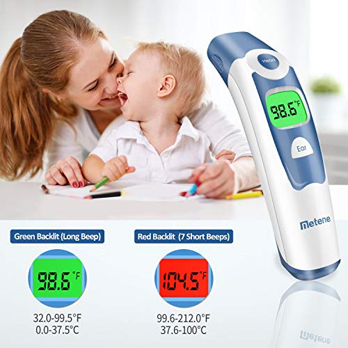 Non-Contact Digital Infrared Thermometer for Adults & Kids - Fast Accurate Fever Detection with Memory Recall & Fever Alarm - Perfect for Home, Hospital, and Travel Use