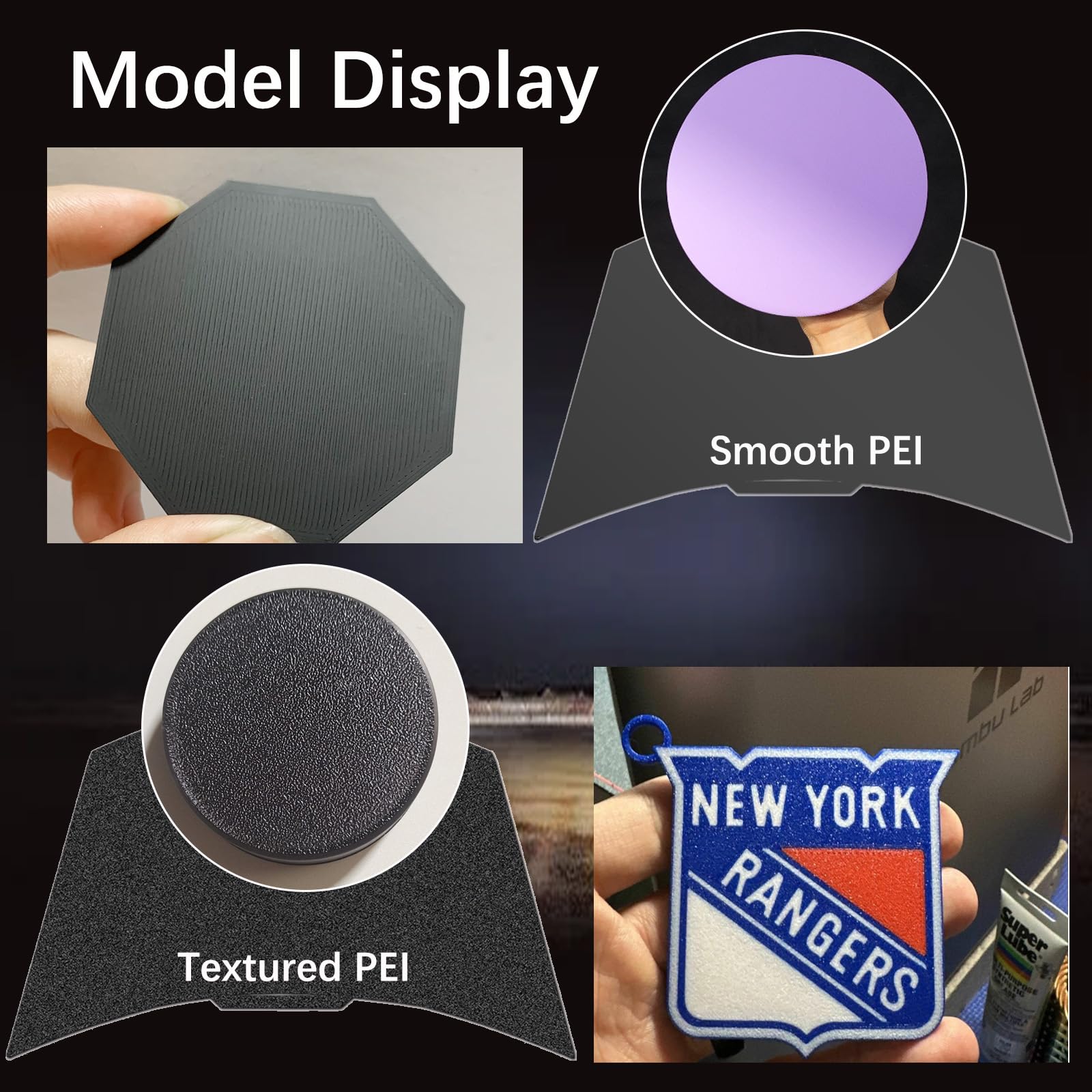 Bambu Lab PEI Build Plate 257x257mm - Smooth & Textured for X1/P1/A1 Series | 3D Printing