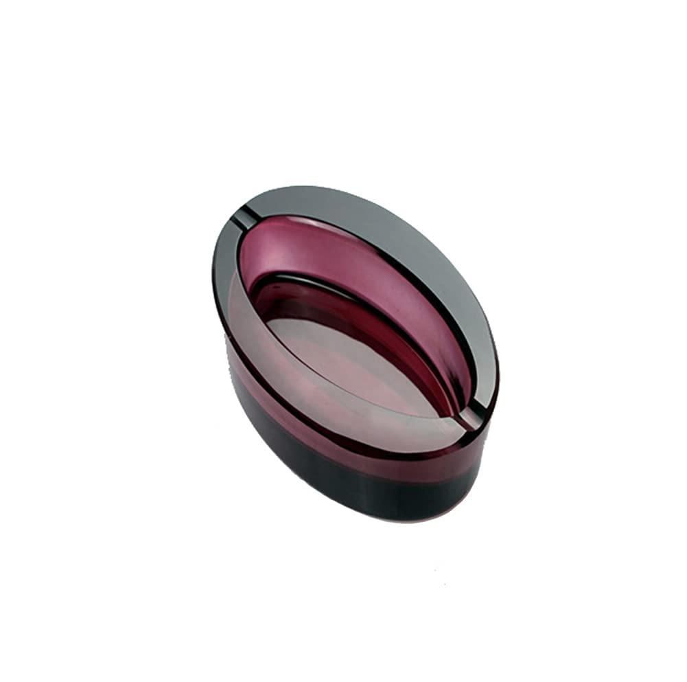 Mini Creative Glass Cigarette Ashtray - Elegant Purple Home Decor for Smoking Accessories | Perfect for Indoor Use, Living Room, Patio & Office Spaces