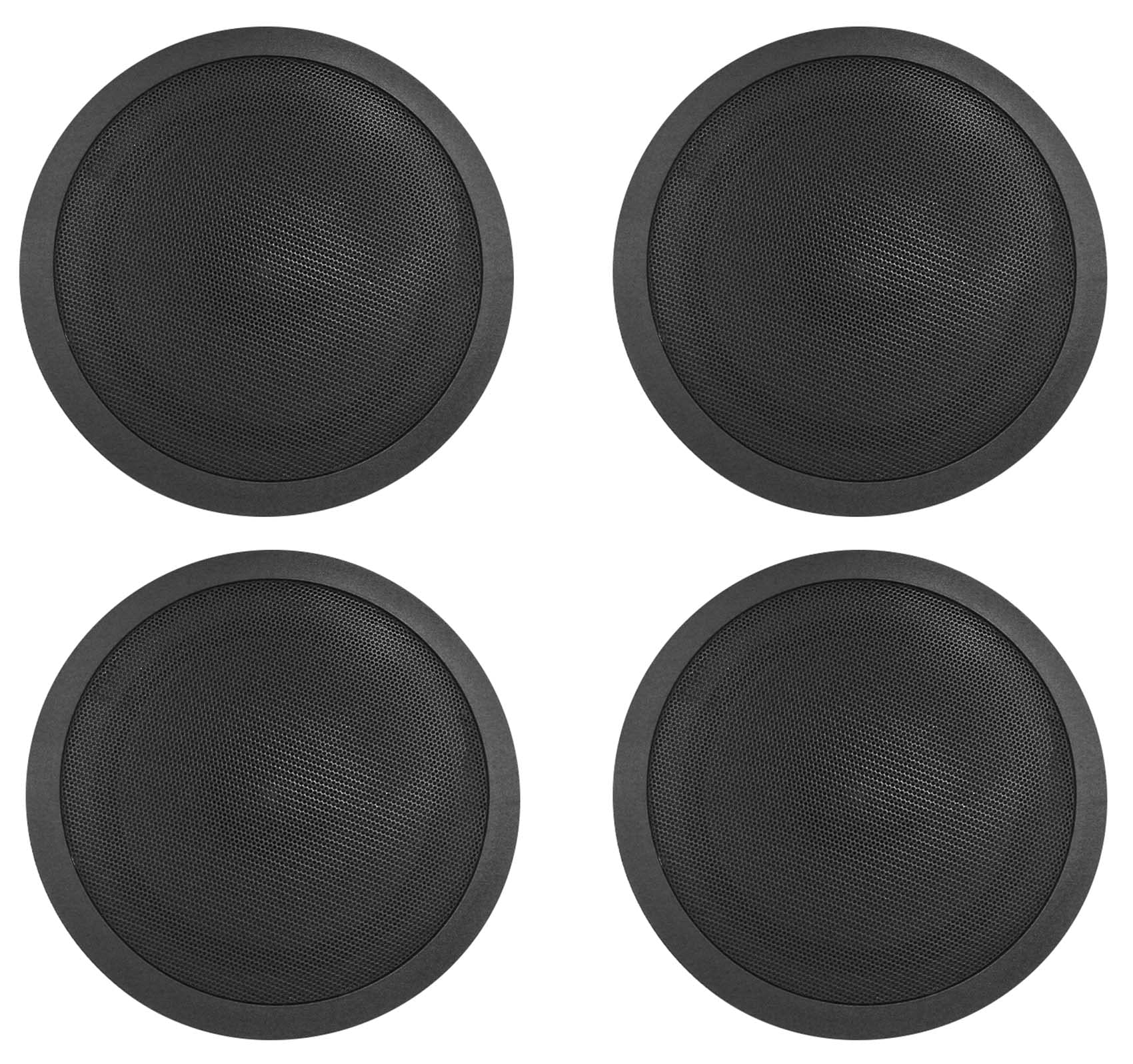 Rockville 20 CCL6T Black 70V 6-Inch Commercial Ceiling Speakers - High-Quality Sound for Restaurants, Offices, Retail Stores & Background Music Systems