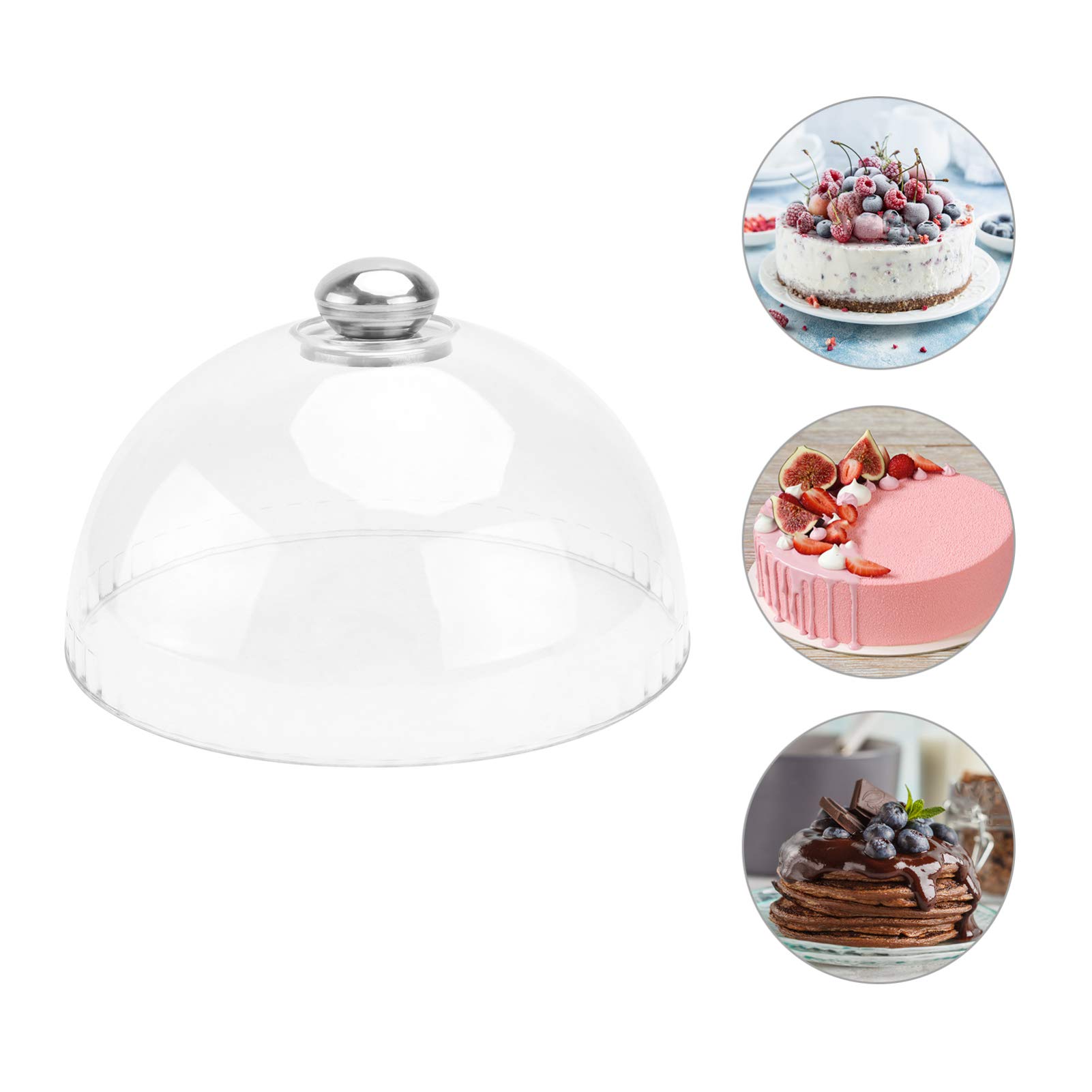 Cabilock Clear Plastic Cake Dome Cover - 8.3
