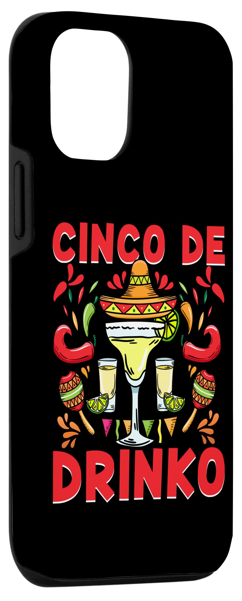 iPhone 12/12 Pro Case - Mexican Fiesta Party Design for Cinco De Mayo & Drinking Celebrations | Perfect for Cinco De Mayo Parties, Bar Nights & Festive Gatherings
