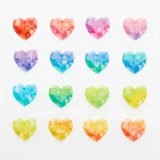 Brooming Heart Washi Tape Roll - Decorative Japanese Paper Stickers for Scrapbooking, Journaling, and DIY Crafts - Perfect for Bullet Journals, Planners, and Gift Wrapping