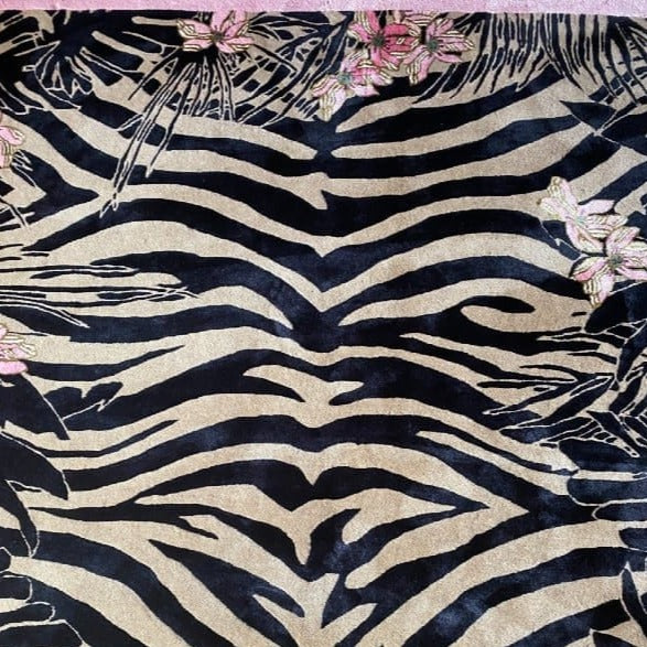 Tiger Florals Hand Tufted Rug - Premium Bohemian Area Rug for Living Room, Bedroom & Nursery - Pre Order Now for Cozy Home Decor