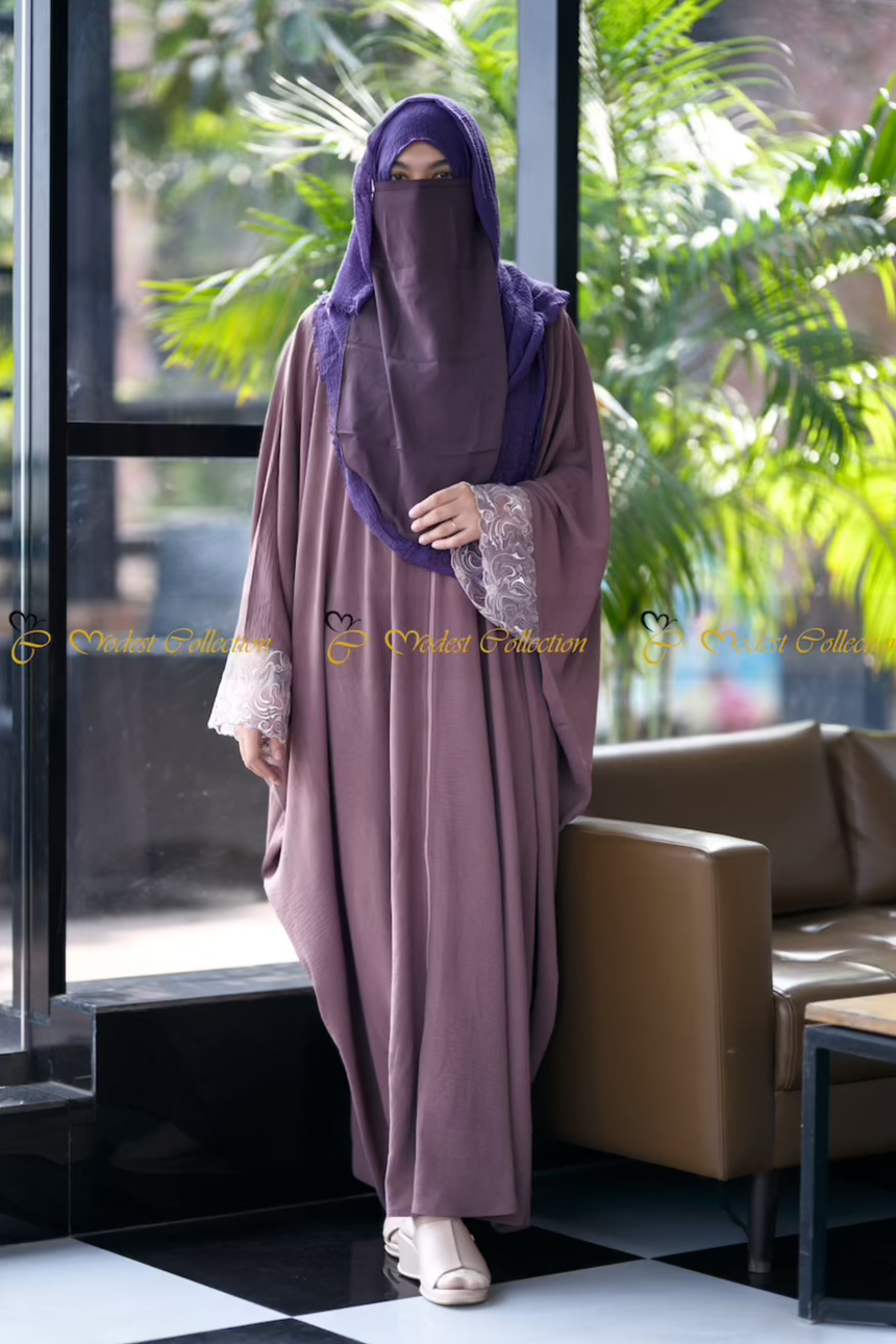 Elegant Lace Trim Burgundy Kaftan Dress for Women - Perfect for Summer Beach Vacations, Pool Parties & Boho Chic Outfits