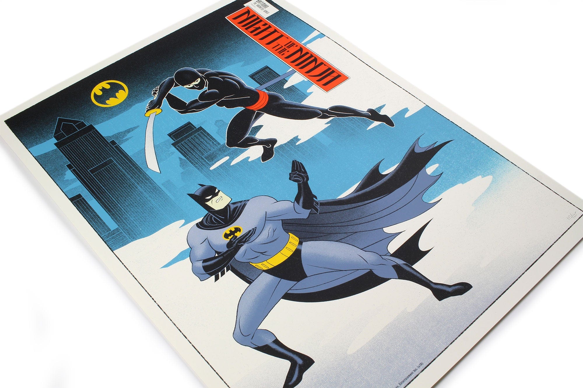 Batman: The Animated Series Night of the Ninja Screenprinted Poster - Limited Edition DC Comics Wall Art for Home, Office & Game Room Decor