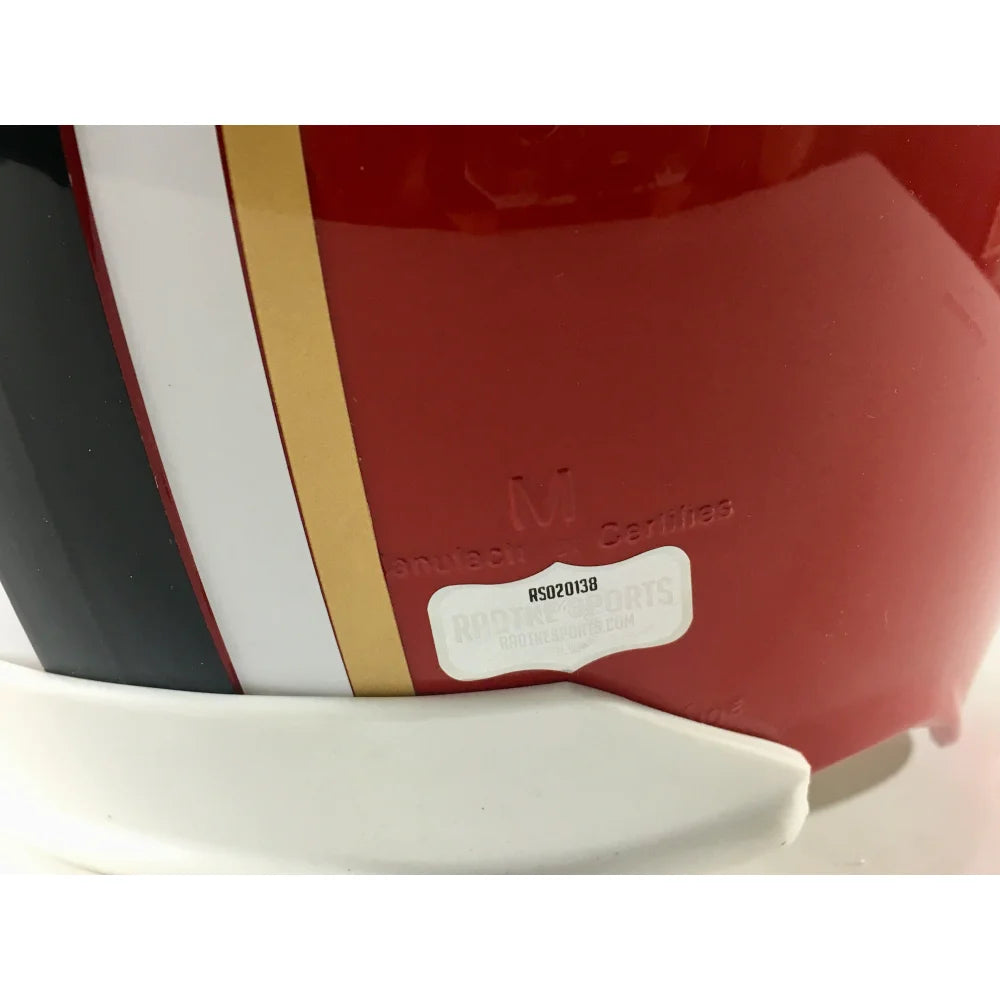 Devonta Freeman Autographed Atlanta Falcons Throwback Full Size Helmet with COA - Authentic Radtke Autograph - Perfect for Collectors, Sports Memorabilia Displays, and Falcons Fan Gifts