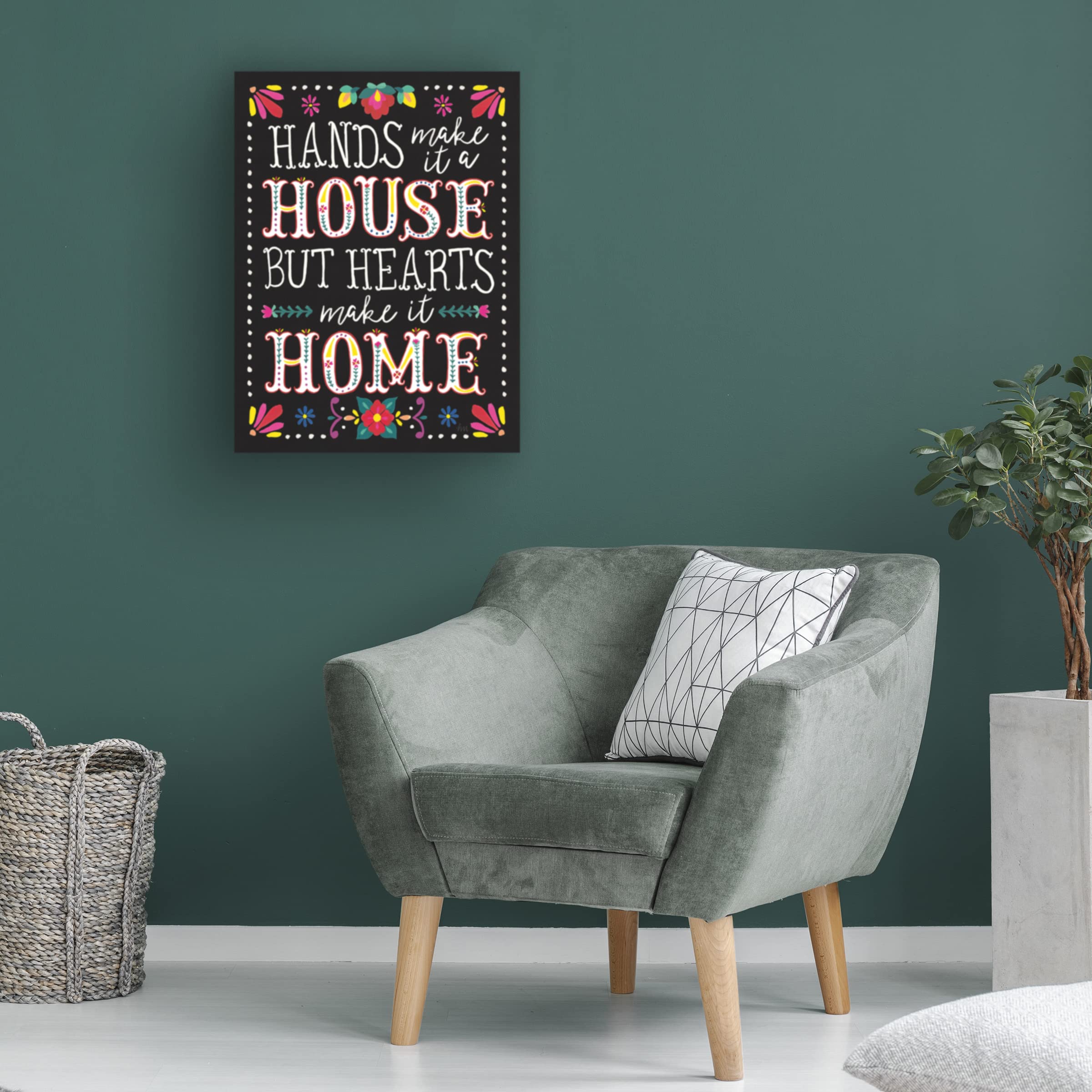 Laura Marshall 'Floral Fiesta Inspiration II' Canvas Wall Art - Vibrant Floral Painting for Living Room, Bedroom & Office Decor | Trademark Fine Art Collection