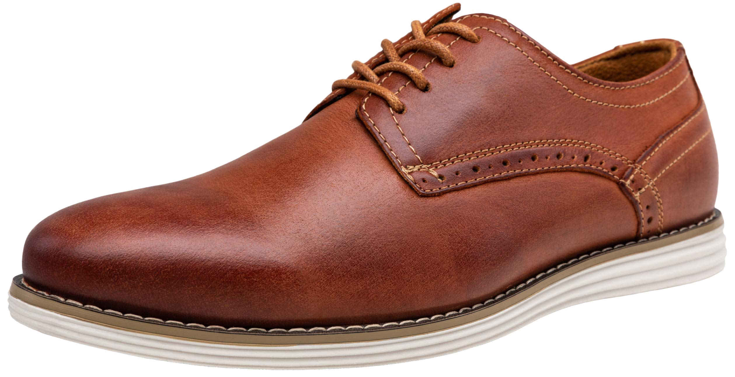 Premium Vostey Men's Leather Dress Shoes - Business Oxford Shoes for Formal & Casual Wear | Comfortable Office Shoes for Professional & Wedding Occasions