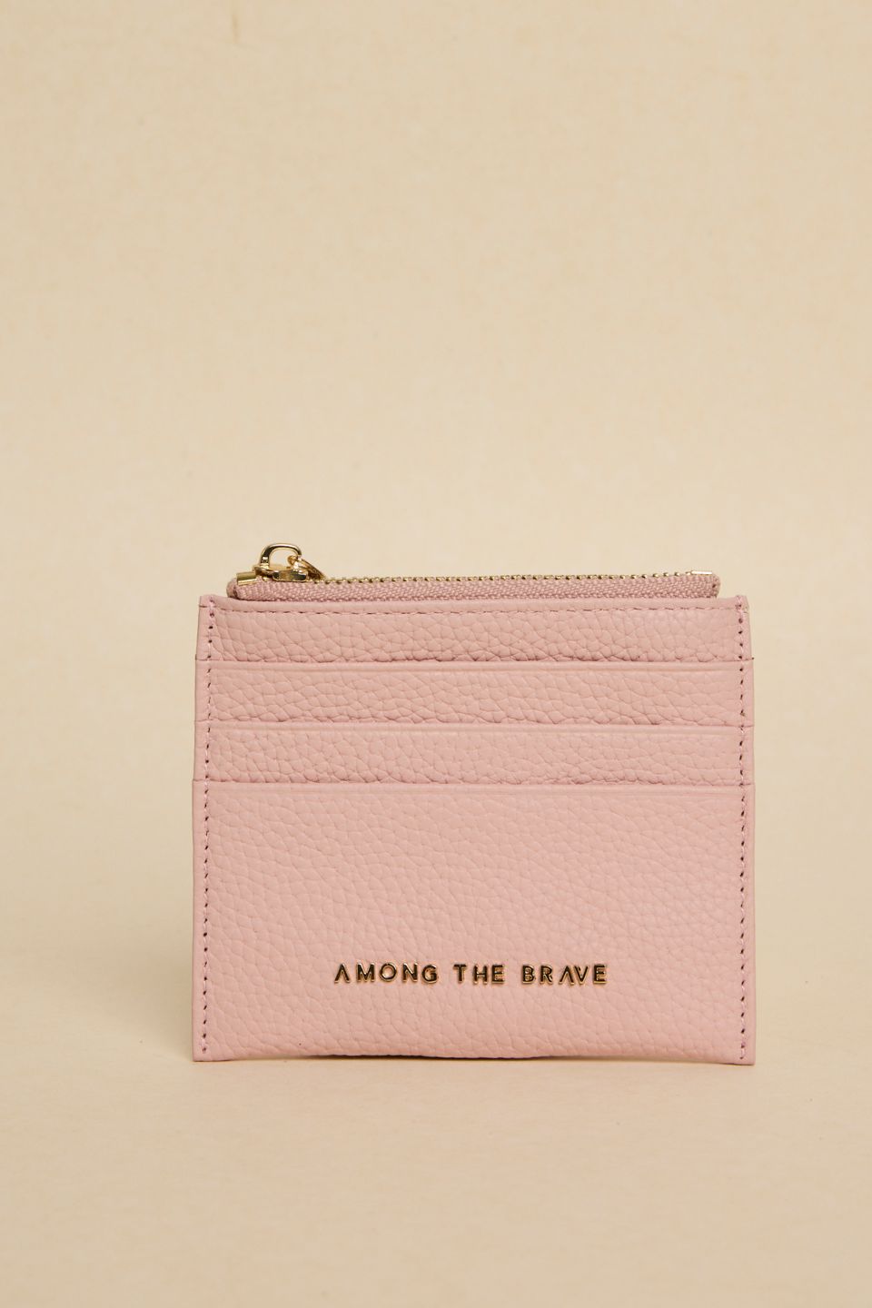 Elegant Small Blush Leather Card Holder - Slim RFID Blocking Wallet for Women & Men - Perfect for Everyday Use, Travel, and Minimalist Lifestyle