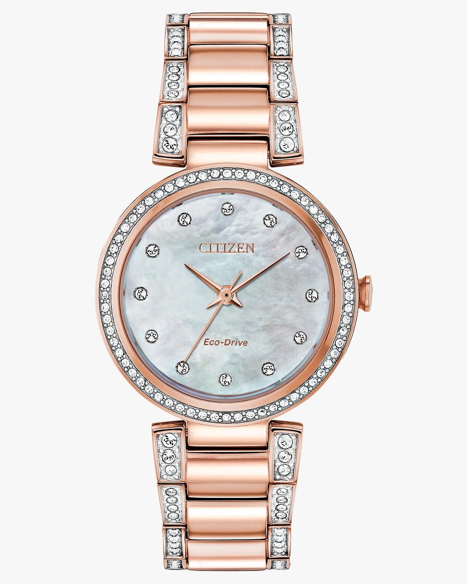 Citizen Women's Crystal Watch - Elegant SILHOUETTE Design for Ladies | Perfect for Office, Parties & Special Occasions