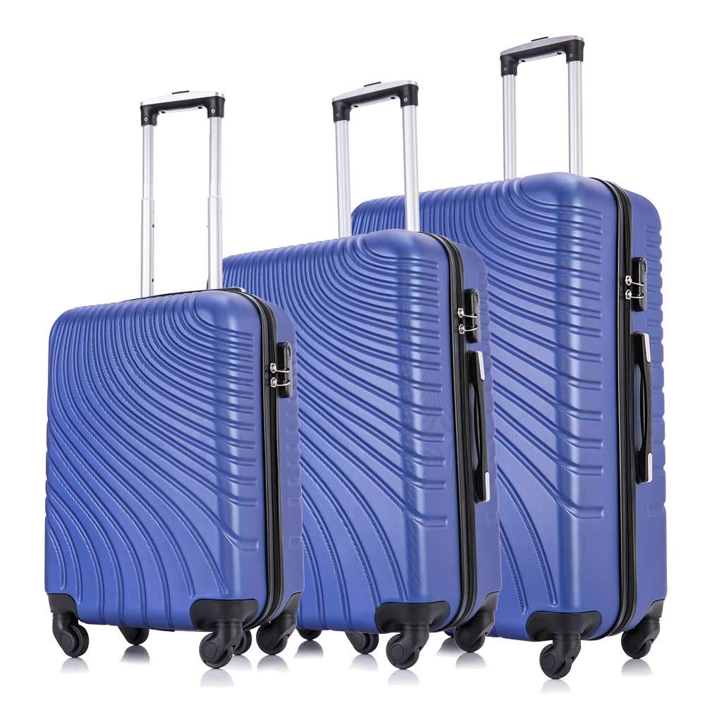 Apelila ABS Hardshell Luggage Set with 360° Spinner Wheels - 3-Piece (20