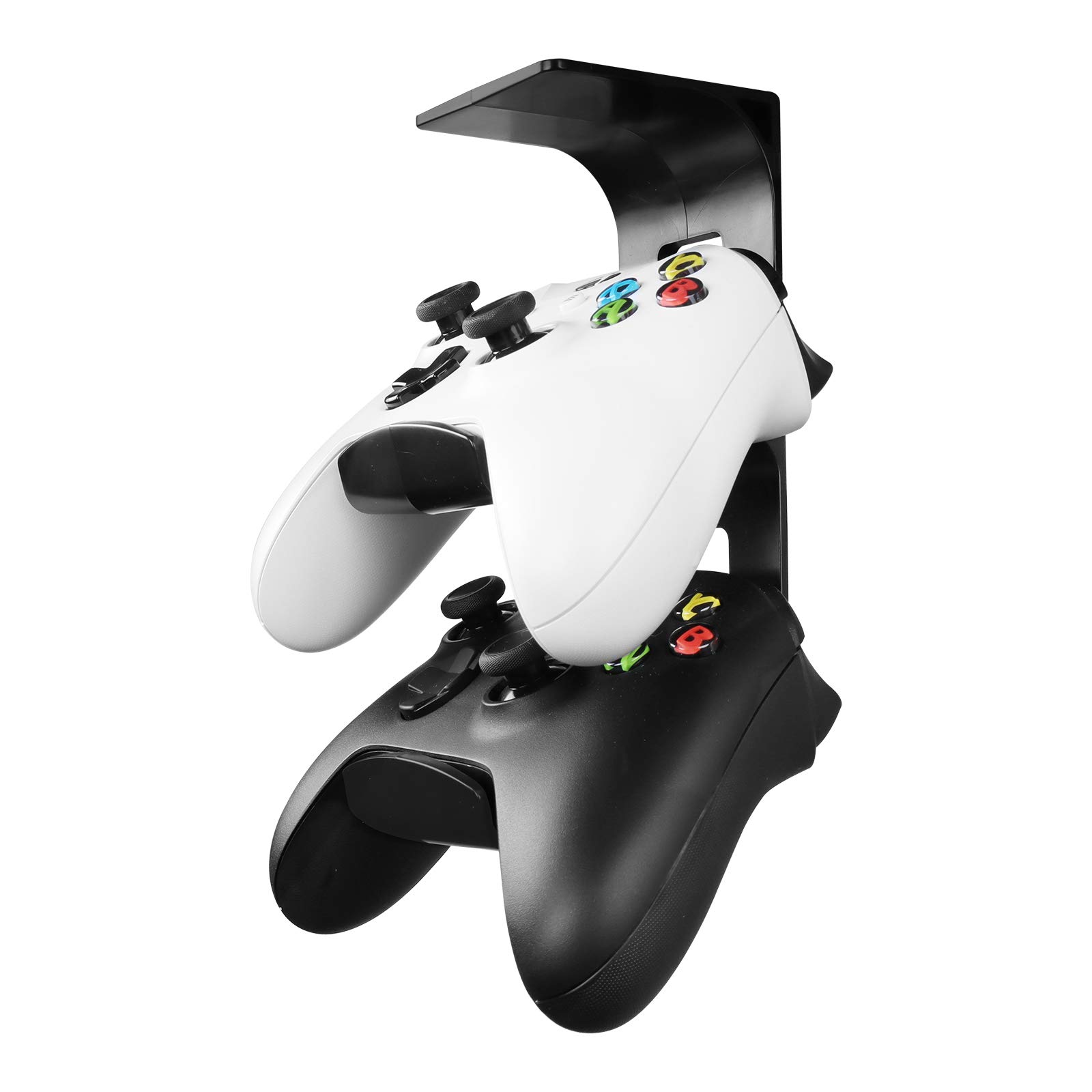 Universal Game Controller Holder - Under Desk Dual Gamepad Mount for Xbox One, Series X, PS5, PS4, PS3 & Nintendo Switch - Perfect for Gaming Setup & Organization