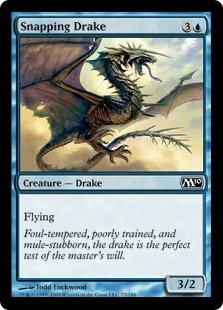 Magic The Gathering Snapping Drake Card - MTG 2010 Core Set - Perfect for Commander, Standard & Casual Play
