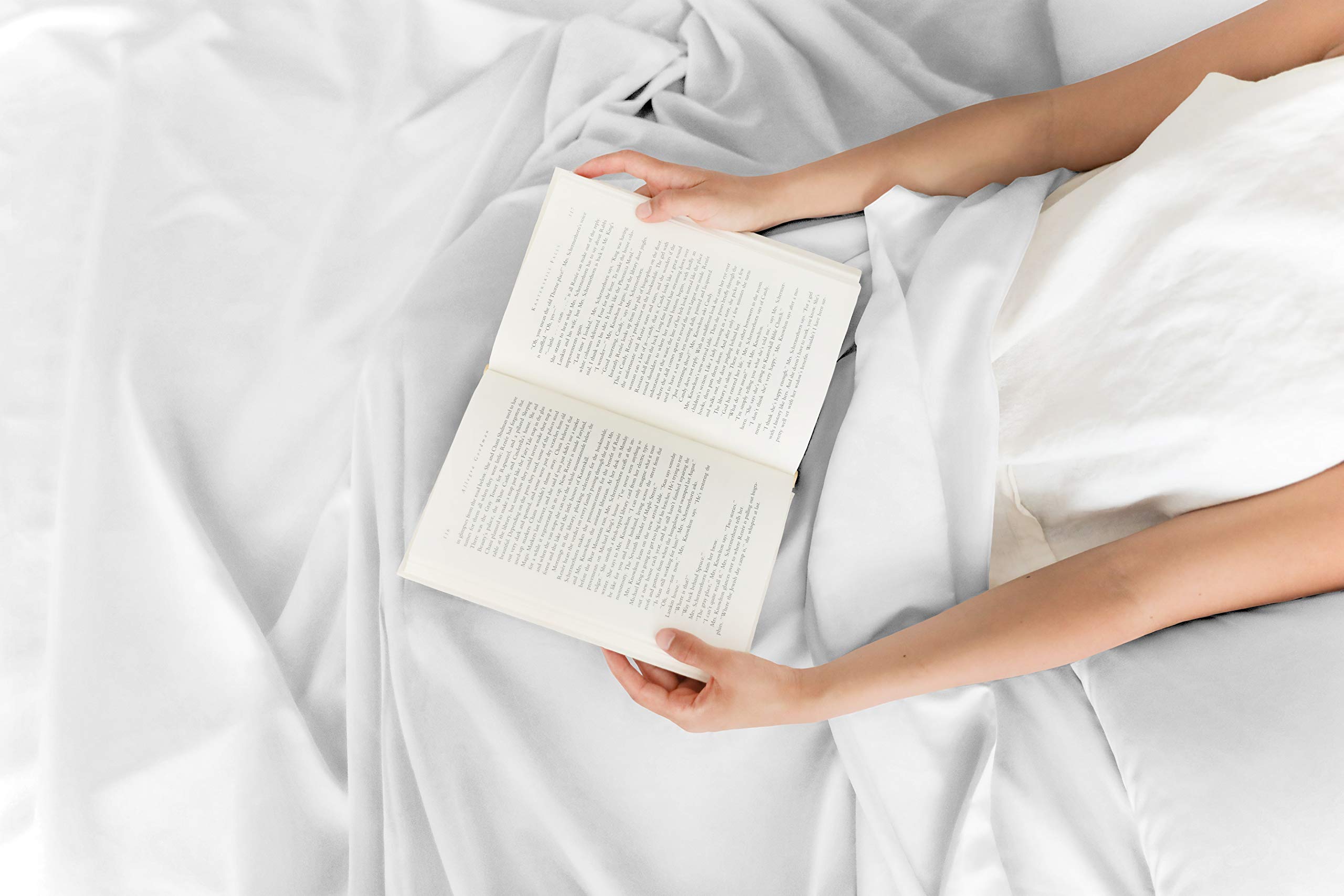 400 Thread Count 100% Cotton Queen Size Sheet Set - Extra Deep Pockets, Breathable & Cooling Luxury Bed Sheets - Ultra Soft, Wrinkle Free 4-Piece White Bedding for Hotel Comfort | Perfect for Hot Sleepers & Guest Room Upgrades