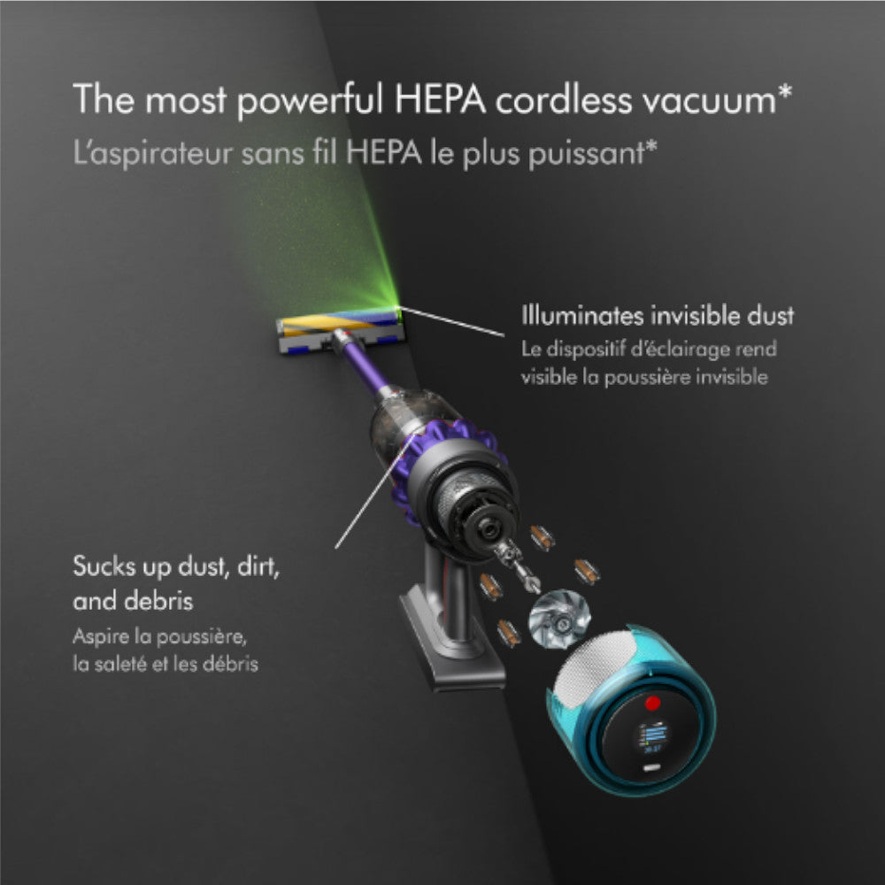 Refurbished Dyson Gen5 Detect Cordless Stick Vacuum - Excellent Condition | 1-Year Warranty | Powerful Suction for Pet Hair & Hardwood Floors | Lightweight for Easy Home Cleaning