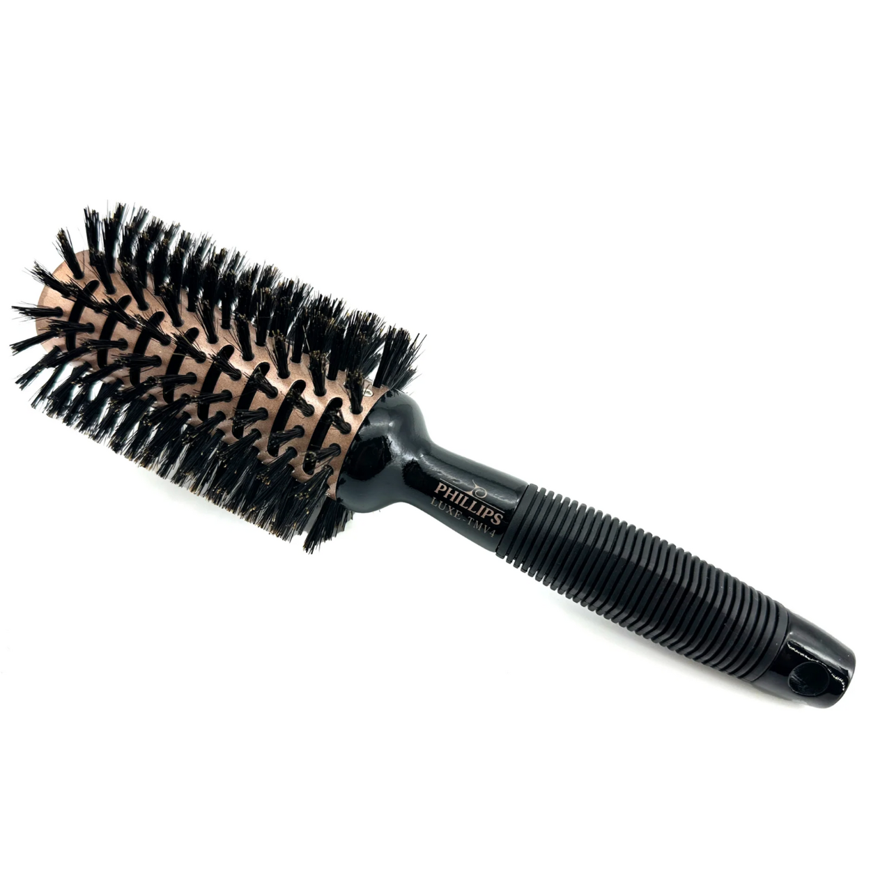 Phillips Brush 3 Tourmaline Monster Vent Round Hair Brush with Boar & Ionic Nylon Bristles (LUXE TMV4) - Perfect for Salon Styling, Detangling & Smoothing at Home