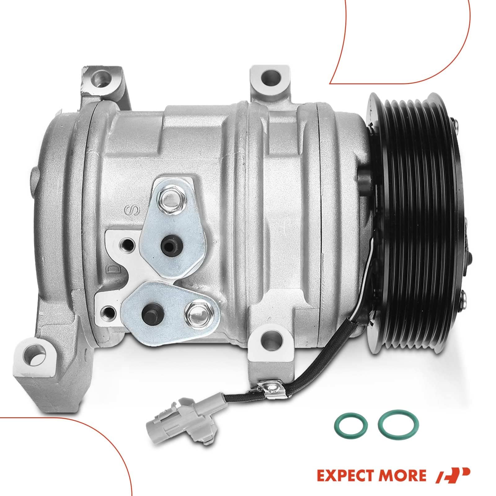 Premium AC Compressor with Clutch for 2007-2010 Scion tC 2.4L Coupe - High Performance Auto Air Conditioning Replacement Part - Perfect for Summer Cooling & Road Trips