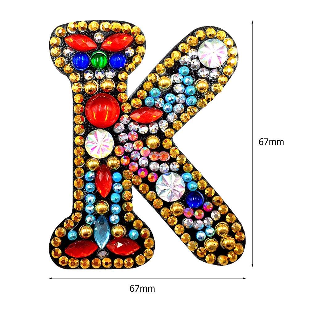 5D Diamond Painting Keychain Kit - DIY Full Drill A-Z Letter Keychains with Crystal Rhinestones, Mosaic Art by Number for Adults | Perfect for Gifts, Home Decor & Craft Projects