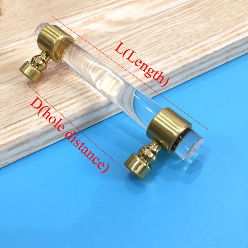 10pcs Cabinet Knobs Handles Kit - Brass Gold Drawer Pulls for Doors & Cabinets