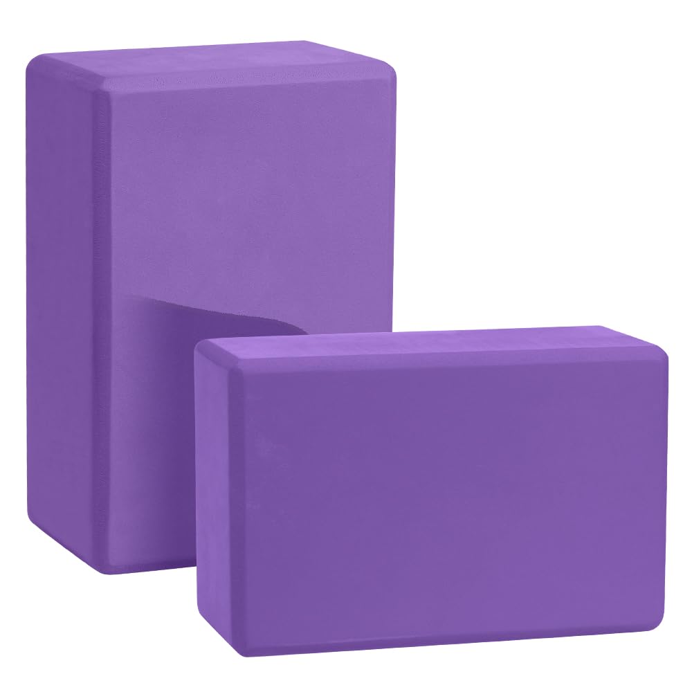 Forbidden Road 2-Pack Yoga Blocks - Premium Yoga Bricks for Stretching & Support | Ideal for Yoga, Pilates & Home Workouts