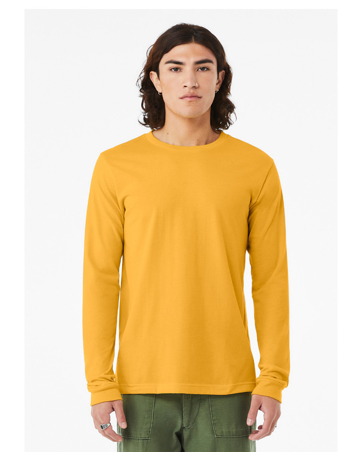Bella + Canvas 3501CVC Unisex Long Sleeve T-Shirt - Soft CVC Jersey Crewneck Tee for Men & Women - Perfect for Casual Wear, Layering & Everyday Comfort