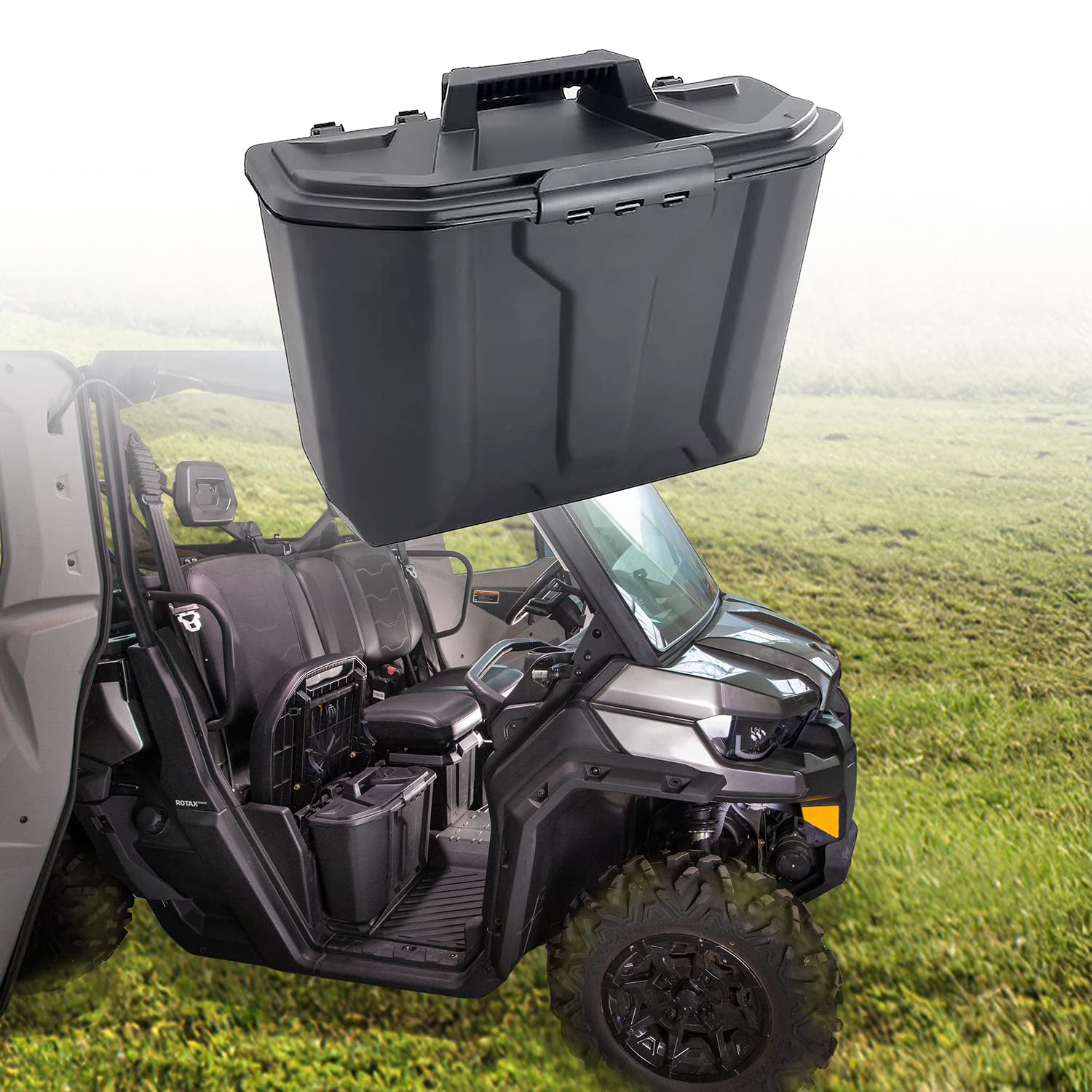 Can-Am Defender Underseat Storage Box for Passenger & Driver - Durable Organizer for Tools & Gear | Perfect for Off-Roading, Hunting & Farm Work