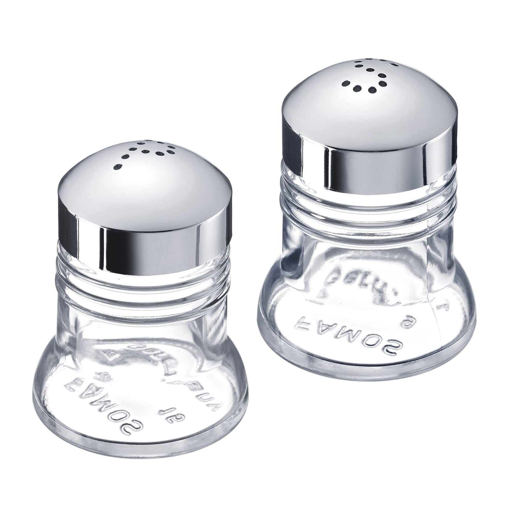 Westmark Paris-Chrome Salt and Pepper Shakers - Premium Stainless Steel Kitchen Seasoning Set for Dining Table, Restaurant & Home Use