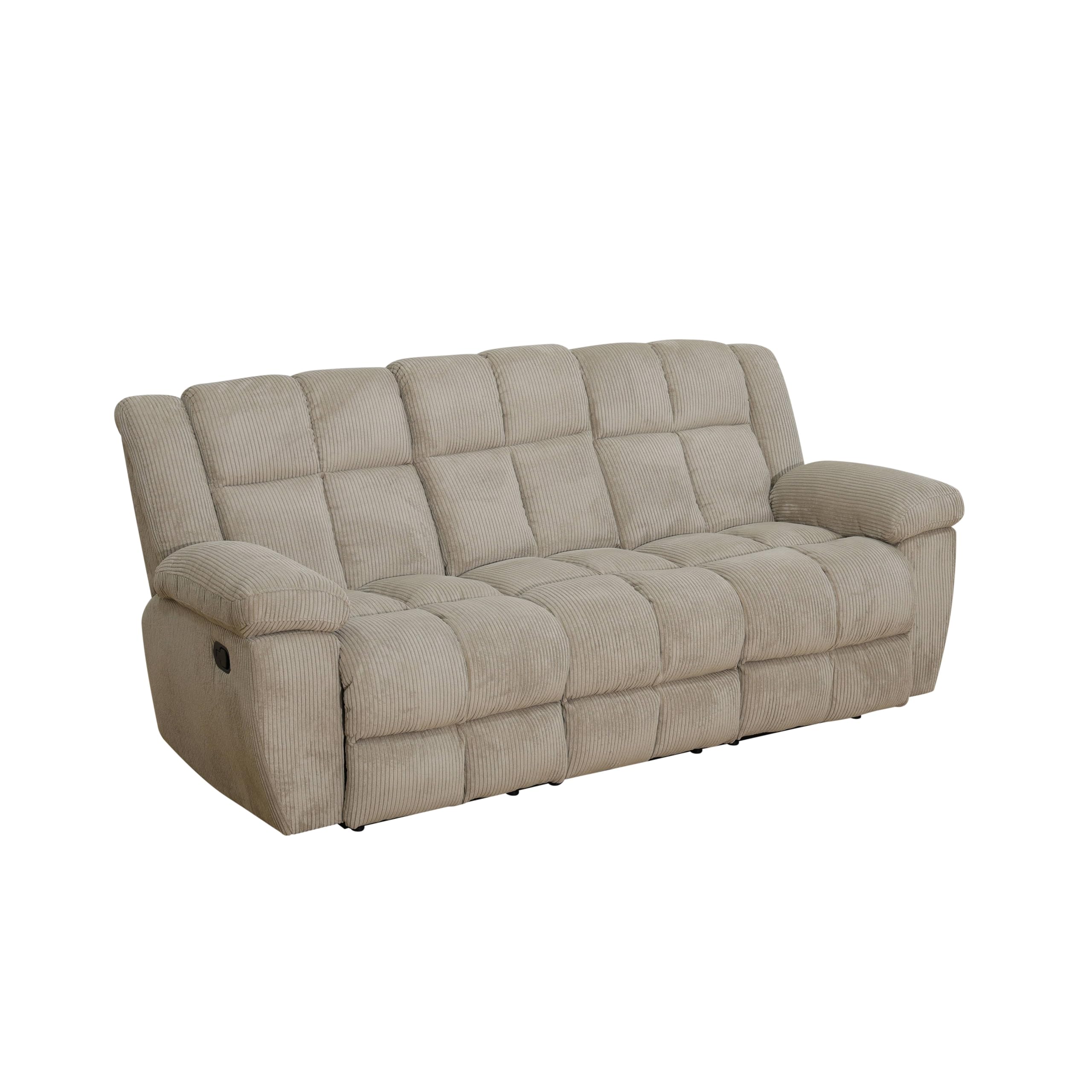 Premium Microfiber Sofa Set for Living Room - Comfortable 3-Piece Sectional Couch with Ottoman for Home, Game Room, Dorm & Hotel | Perfect for Lounging, Entertaining Guests & Small Space Living