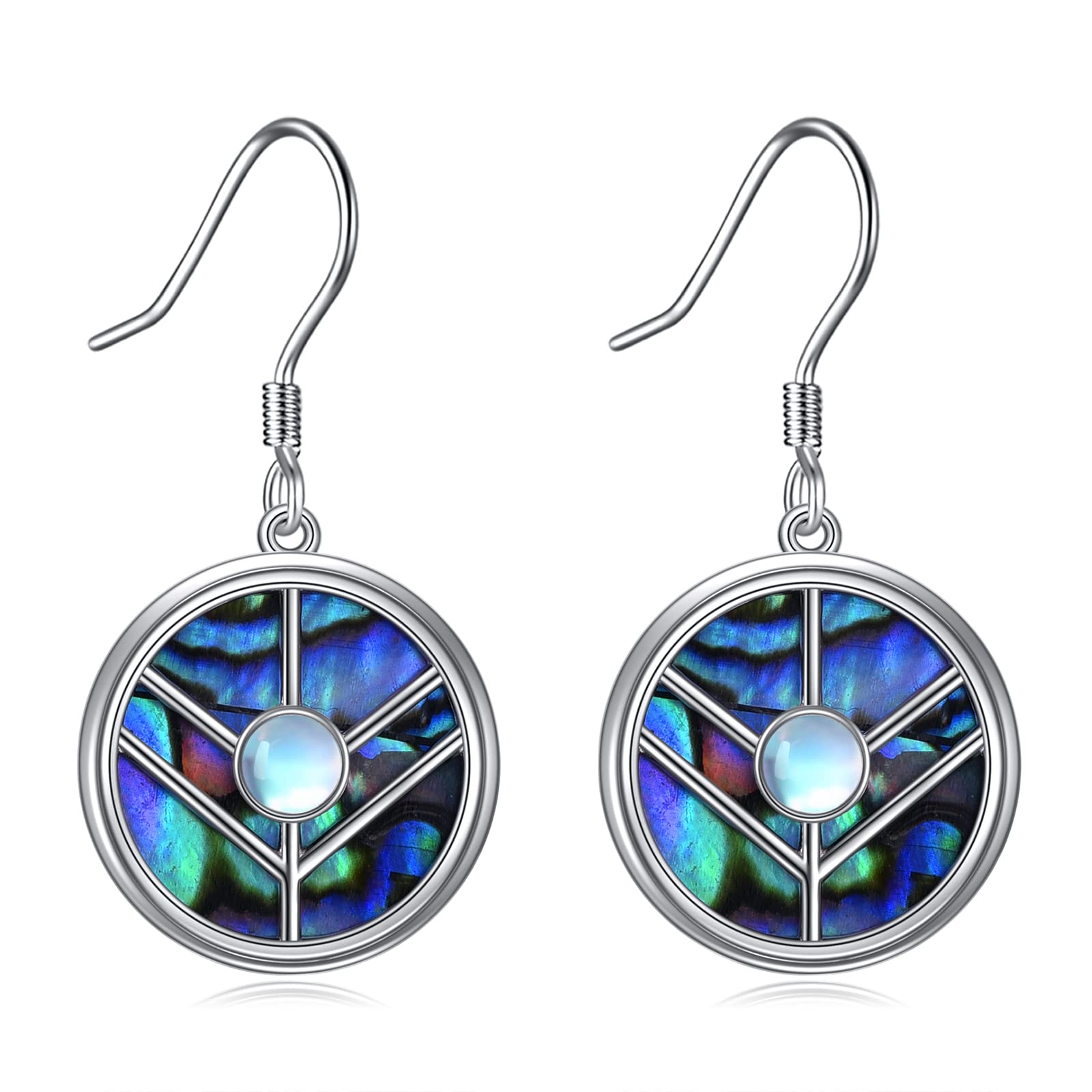 TIGER RIDER 925 Sterling Silver Mermaid Dangle Earrings for Women - Elegant Dinosaur & Pagan Jewelry Gift for Girls, Mothers Day Present - Perfect for Parties, Weddings & Special Occasions