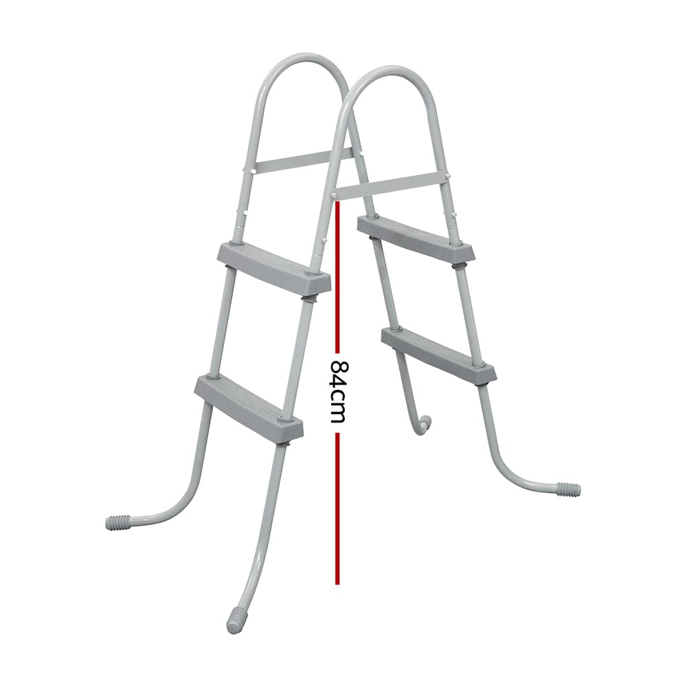 Bestway Flowclear Above Ground Pool Ladder - 33 Inch Heavy Duty Metal Swimming Pool Steps for Safety & Easy Access | Perfect for Backyard, Inground & Outdoor Pools