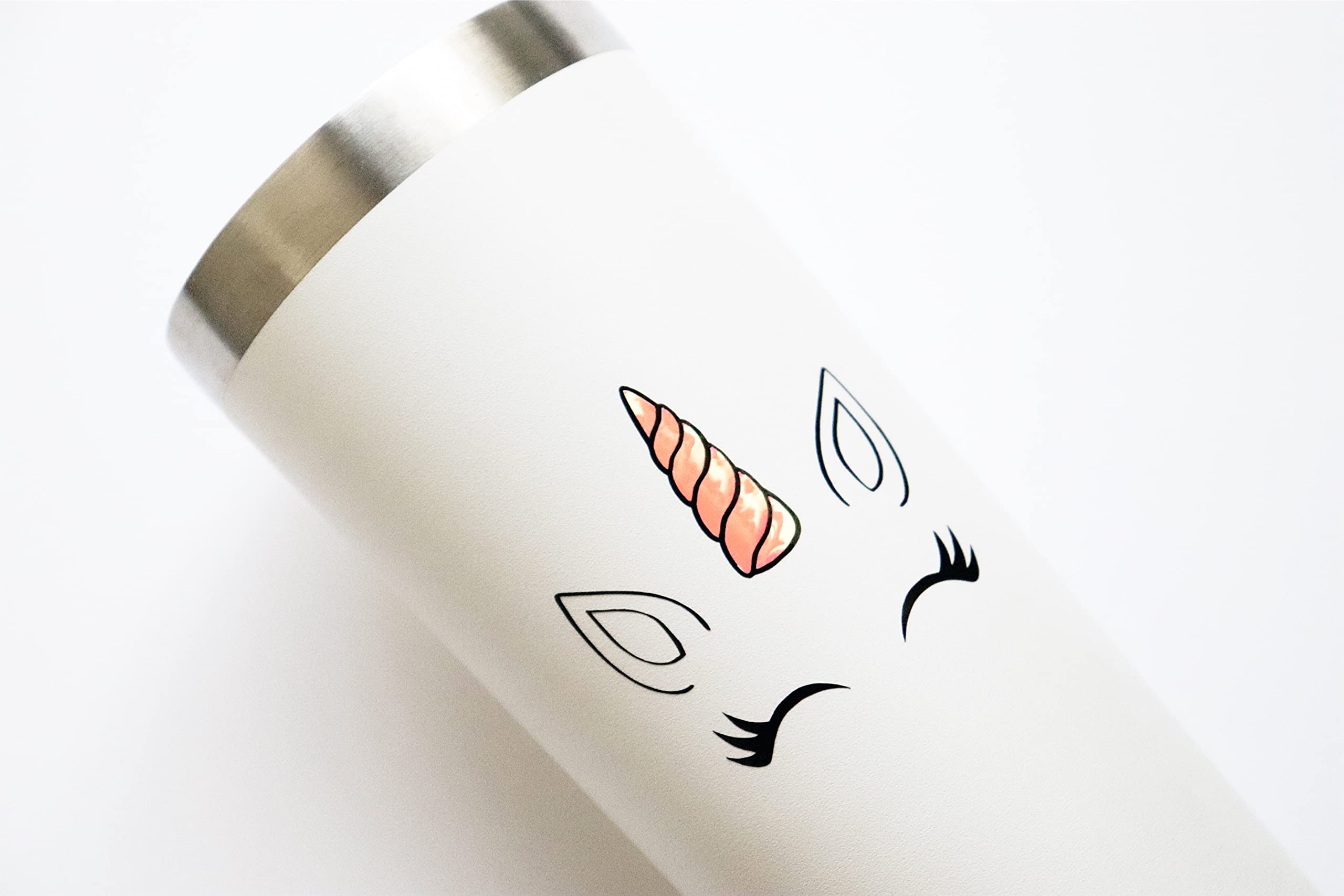 Unicorn Vinyl Decal Stickers for Water Bottles, Laptops & Tumbler Cups - Cute DIY Birthday Party Favors & Kids Room Decor - Perfect for School Supplies, Gift Wrapping & Craft Projects