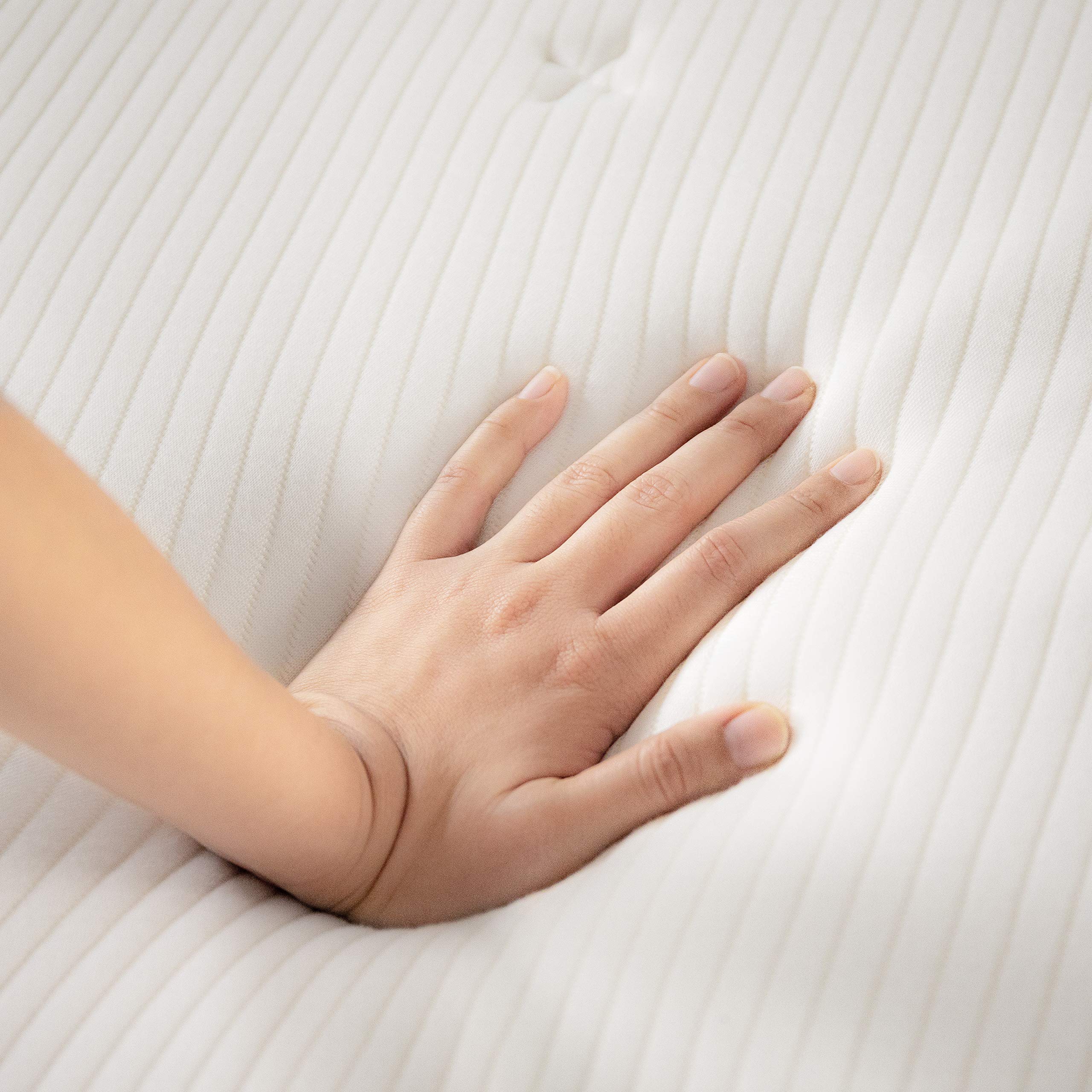 10 Inch LAGOM Elite Hybrid Mattress - CertiPUR-US & OEKO-TEX Certified, Green Tea Memory Foam with Pocket Springs, Quilted Comfort Top - Twin Size for Bedroom, Guest Room & Dorm (Made in USA)