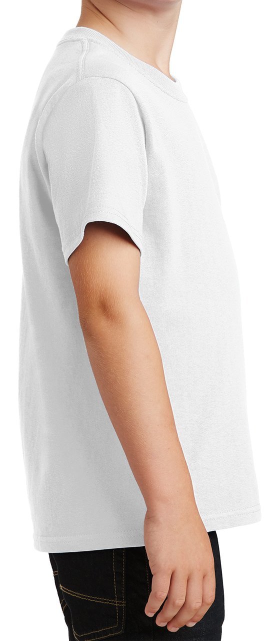 Youth Short Sleeve Soft Classic Core Cotton Tee - Comfortable Basic T-Shirt for Boys & Girls - Perfect for School, Playdates & Everyday Wear