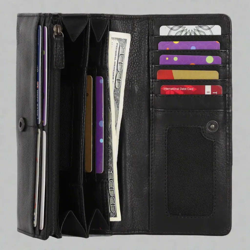 MET Women's Wallet - Slim RFID Blocking Leather Wallet with Multiple Card Slots - Perfect for Everyday Use, Travel & Gift Giving