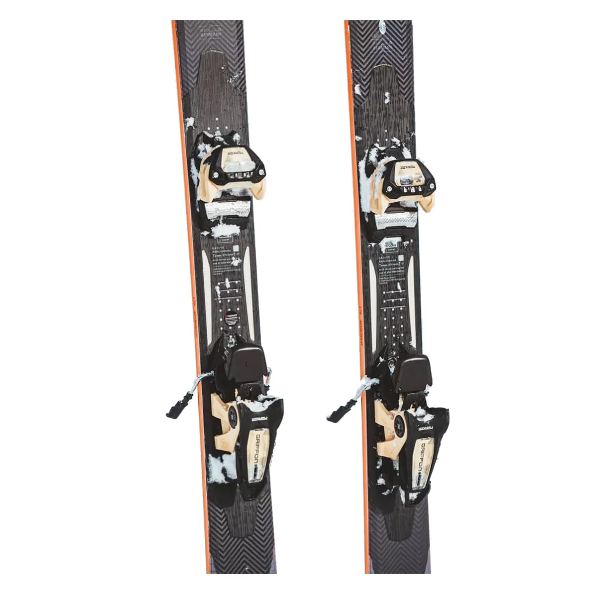 Griffon 13 ID 100 Ski Bindings for Alpine Skiing - Black/Tan - Perfect for All-Mountain and Freeride Skiing