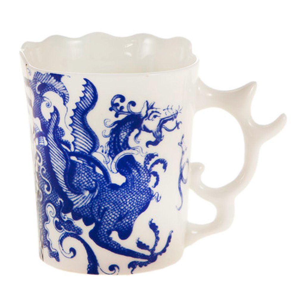 Seletti Hybrid-Procopia Porcelain Coffee Mugs Set of 2 - Unique Designer Cups for Home, Office & Gifts - Perfect for Espresso, Tea & Hot Beverages