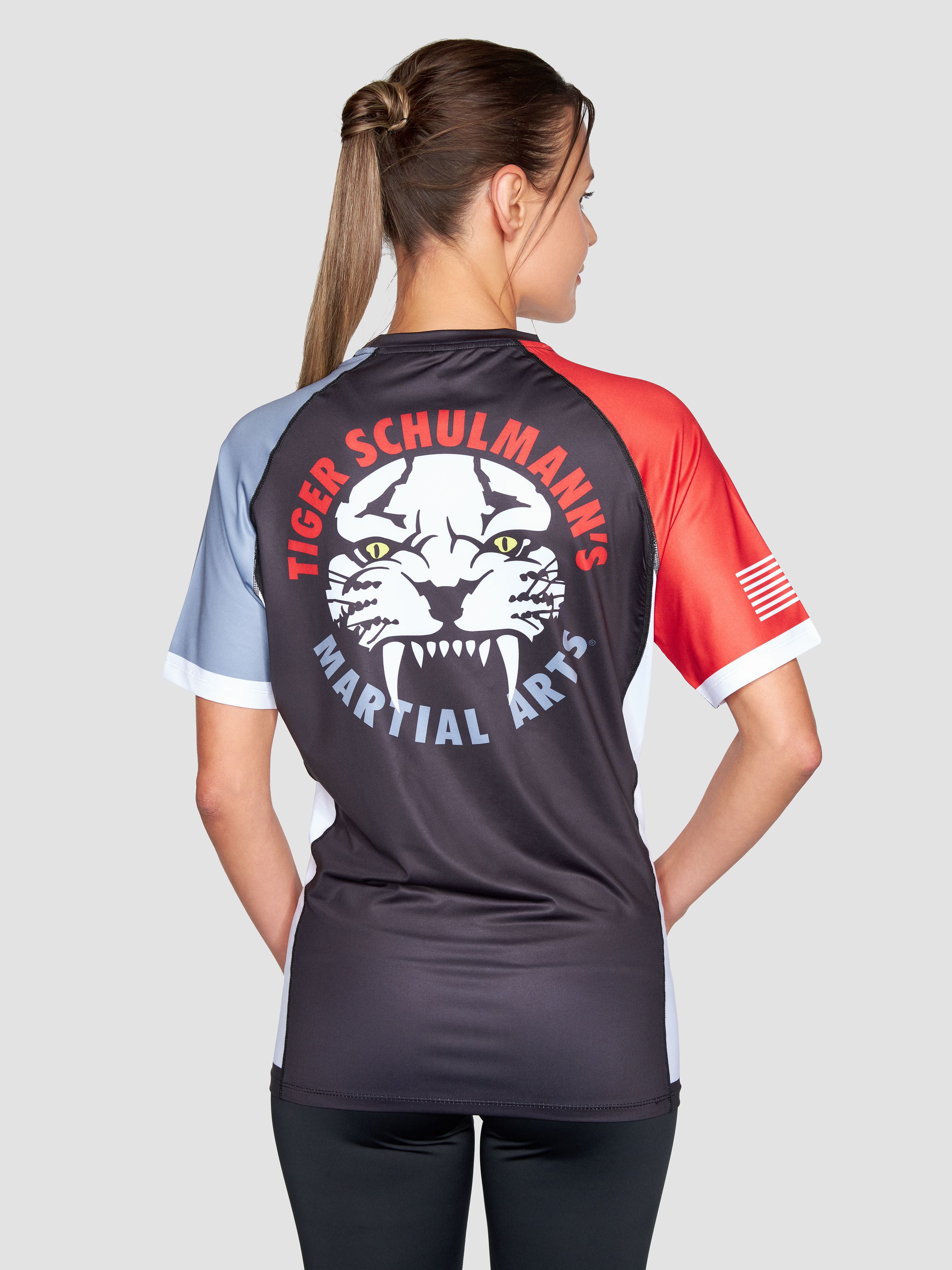 Team TSMA Rashguard Short Sleeve - UPF 50+ Sun Protection, Quick Dry & Breathable for MMA, BJJ, Surfing & Water Sports