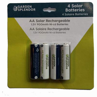 Solar Rechargeable AA Batteries 4-Pack - High Capacity Eco-Friendly Power for Flashlights, Cameras & Outdoor Gear