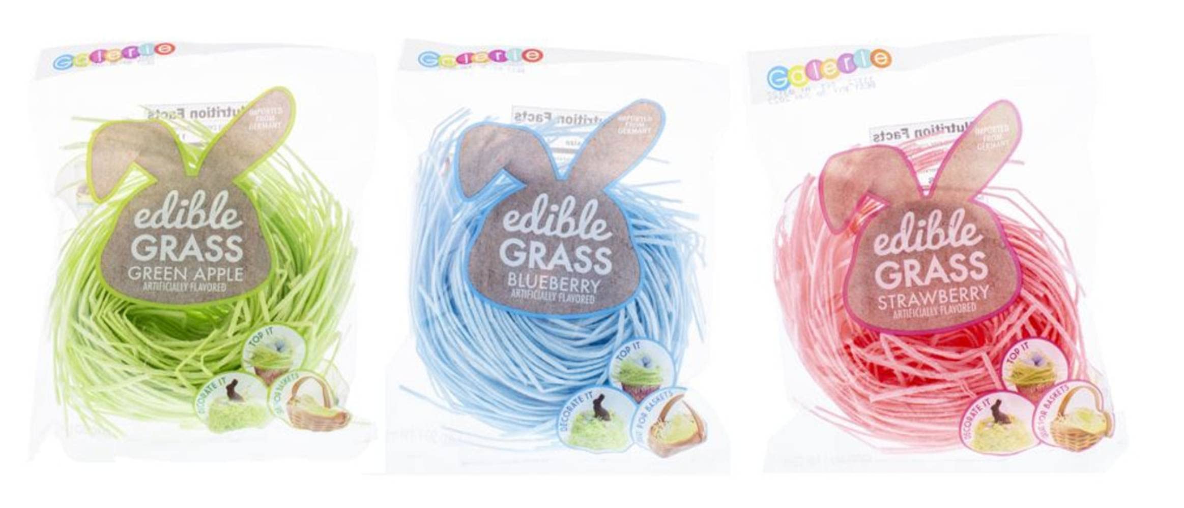 Eco-Friendly Edible Easter Grass - Green Apple Flavor (2 Pack) | Delicious & Safe for Easter Baskets, Party Decorations, and Spring Celebrations