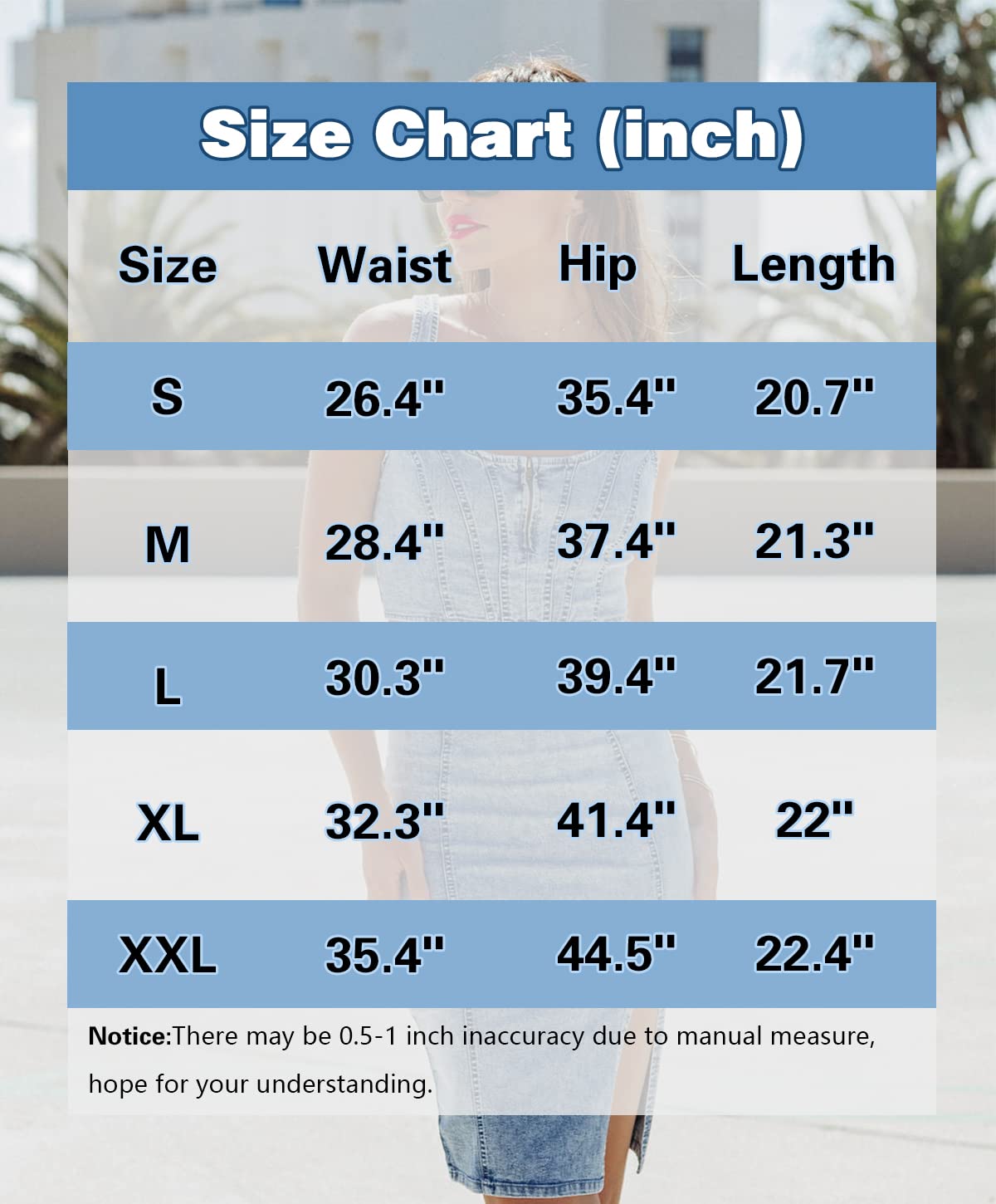 Stylish Women's High Waisted Denim Pencil Skirt - Knee Length Stretch Jean Skirt with Side Split Hem | Perfect for Office Wear, Date Night & Casual Outfits