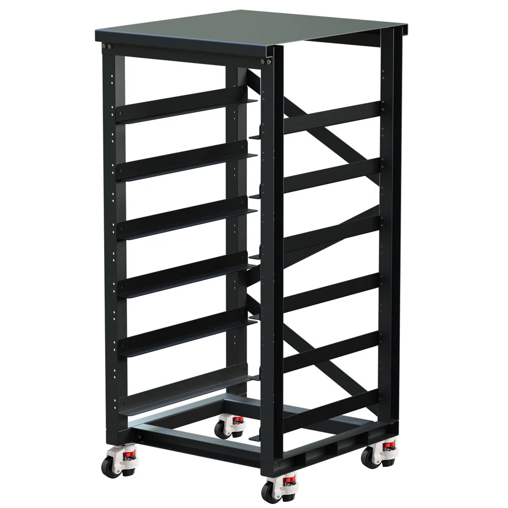 ECO WORTHY 6 Layer 19 Inch Server Rack for 3U Battery Storage - Perfect for Data Centers, Home Offices & Network Equipment Organization