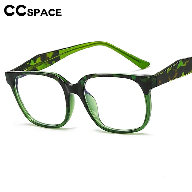 CCspace Women's Full Rim Square Polycarbonate Eyeglasses Frame - Lightweight & Durable Glasses for Women - Perfect for Reading, Working & Daily Wear (Style 301382)