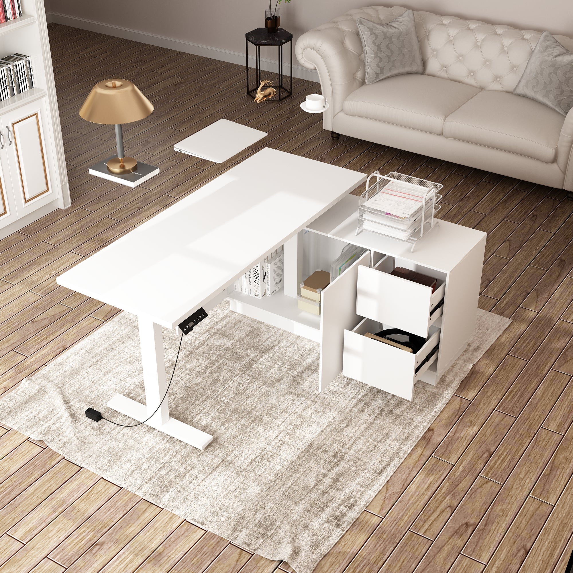 Electric Height Adjustable Standing Desk 54